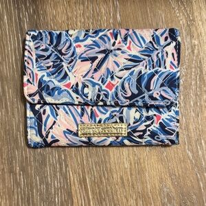 Simply Southern Blue and Pink Leaf Wallet